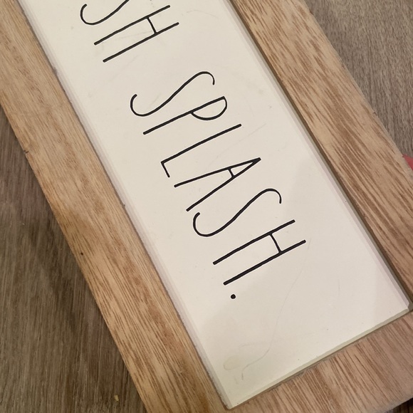 Rae Dunn Splish Splash Standing Wooden Box Sign - Picture 2 of 3